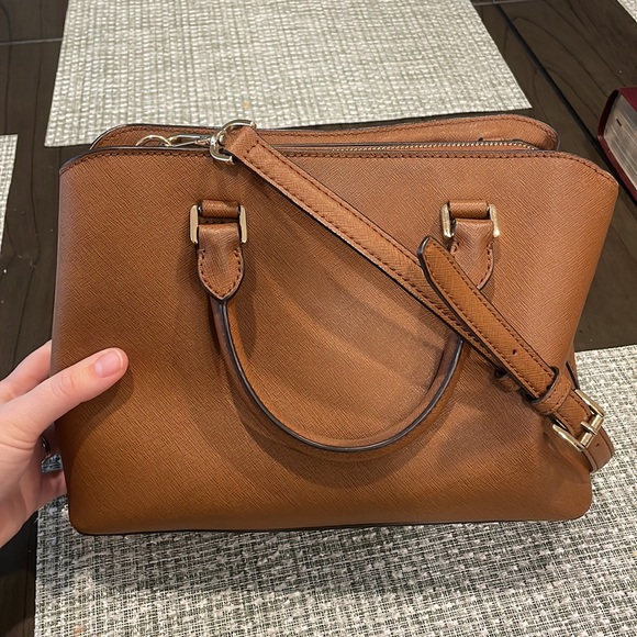 Michael Kors Brown Satchel Crossbody - Picture 4 of 7